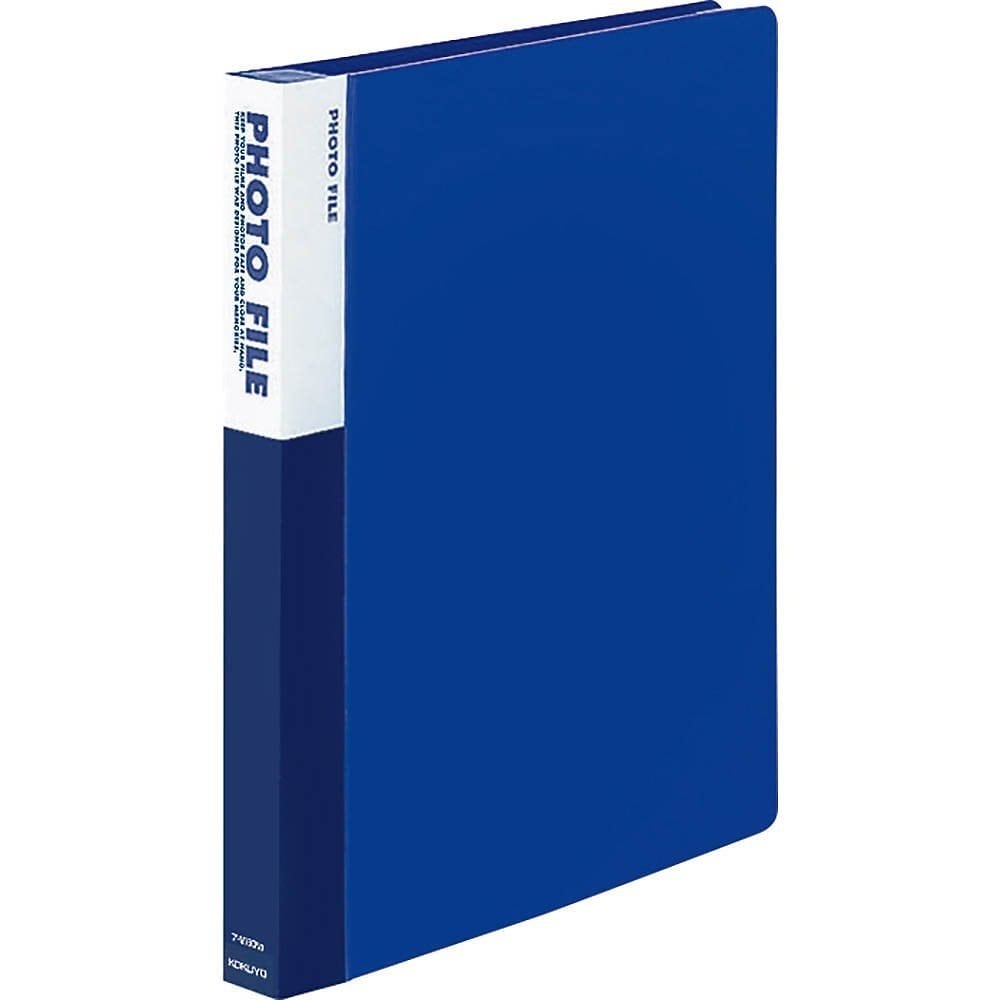 （まとめ買い）フォトファイル A4 台紙なしタイプ 青 ア-M160NB [x3]