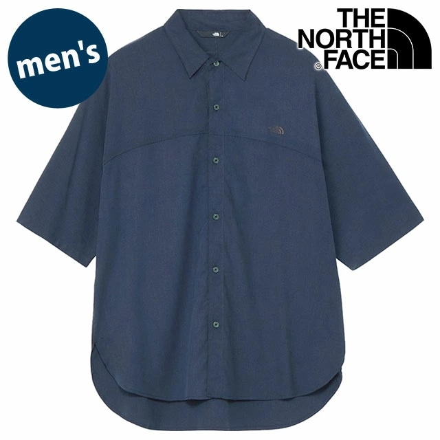 ショートスリーブアローラインシャツ [NR22563-AN] S/S Arrowline Shirt メンズ TNF アウトドア トップス 半袖シャツ アビエイターネイビー 正規取扱店