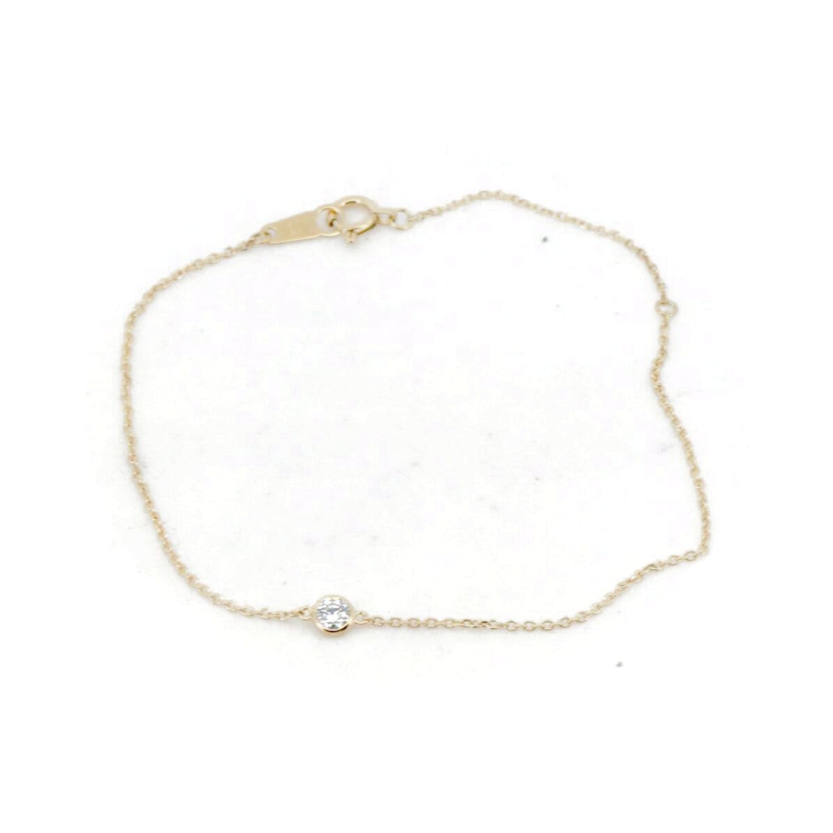 オレフィーチェ ダイヤモンド ブレスレット 0.10ct K18YG(18金 イエローゴールド) 質屋出品
