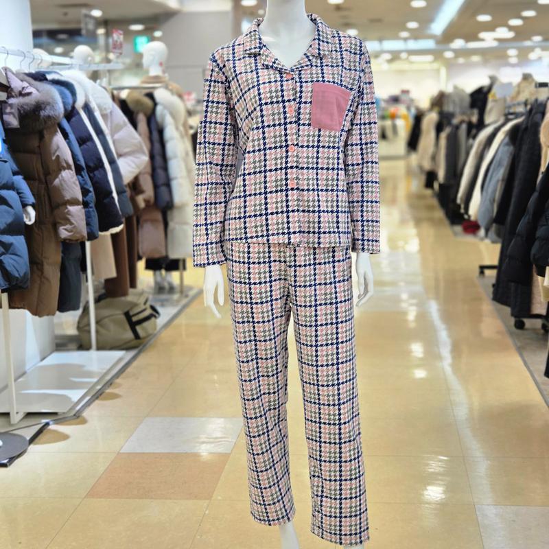 女性チェックパジャマセット PJ134ZW