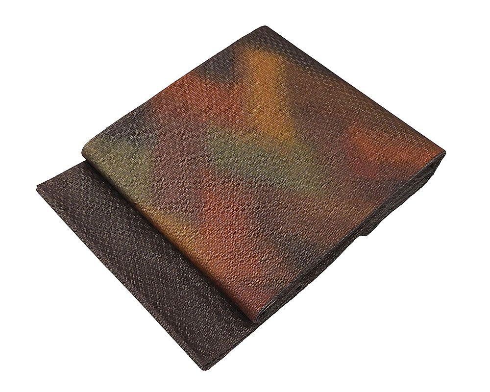 袋帯 正絹 幾何模様 袋帯 リサイクル g0660