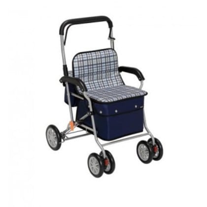 幸和製作所 テイコブ(TacaoF) シルバーカー(スタンダードタイプ) ボクスト チェックブラック SIST02-BK