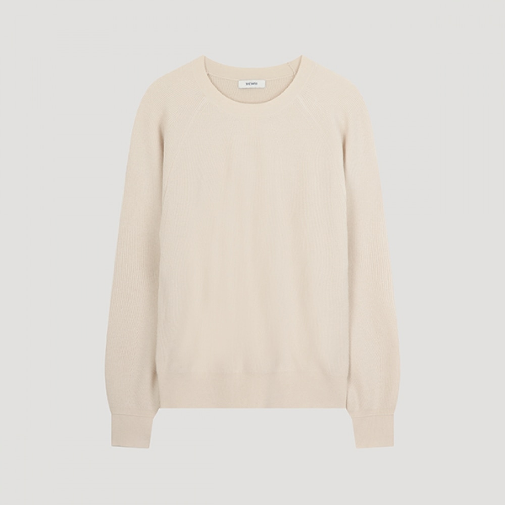 (シールズミス) ラグランラウンドネックニット_SSKPOO42680_CR