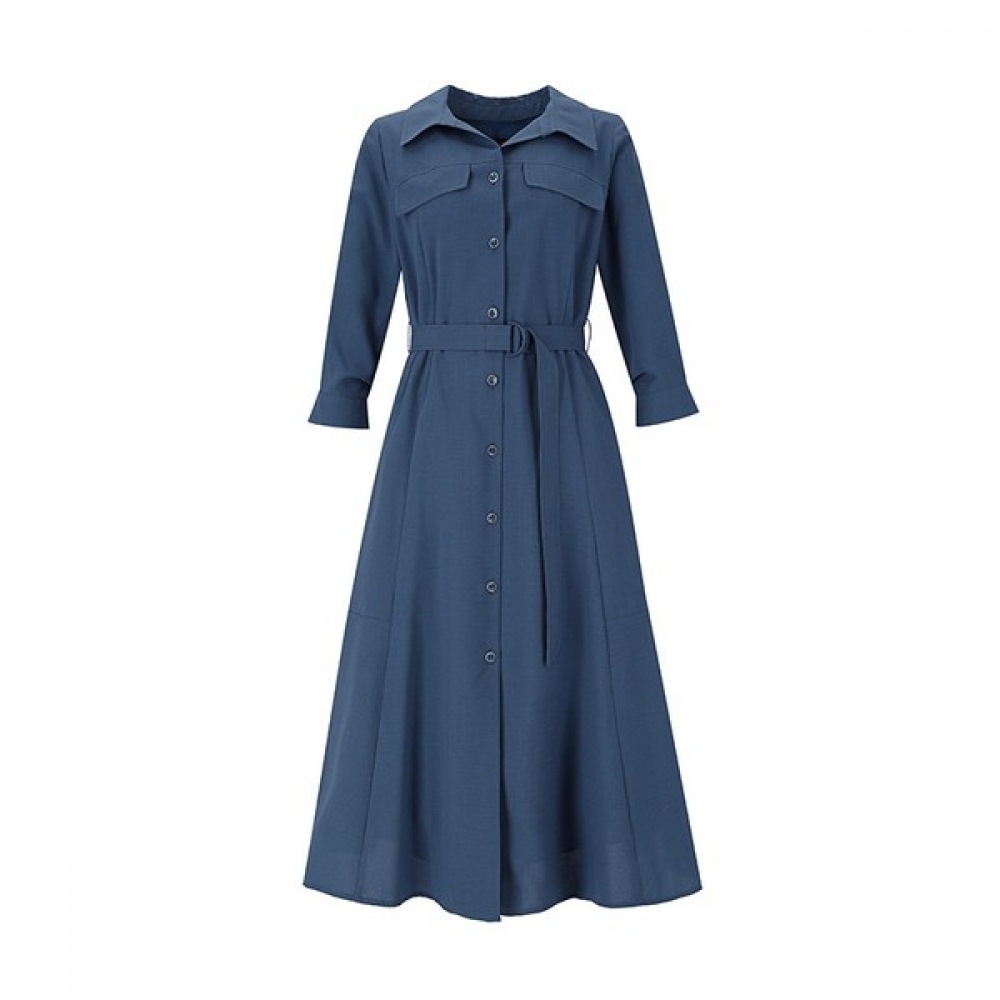 （フォレスト）ベルト付きボタンシャツワンピース（OY4OPC0）