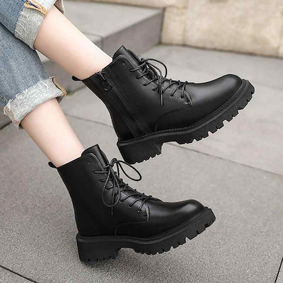 PAIRSLOPE レザーショートブーツ 黒 通気性あり PAIRSLOPE レザーショートブーツ 黒 通気性あり