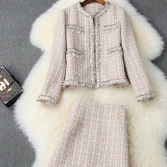 2点セット レディース セットアップ スーツ トップス ボトムス ジャケット 長袖 前開き ボタン ポケット スカート ミディアム丈 Aライン かわいい 大人可愛い シンプル カジュアル 大人 上品