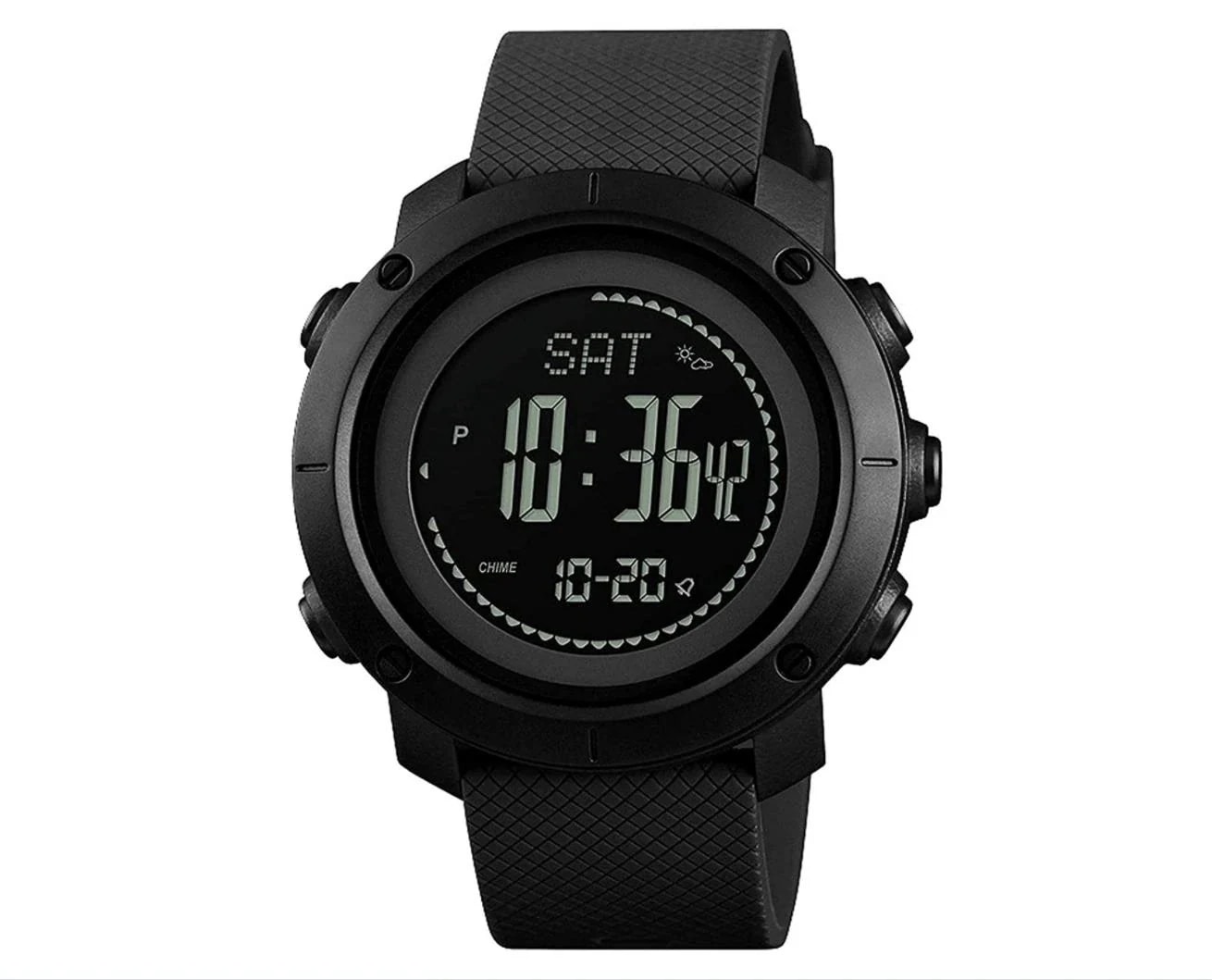 うで時計 メンズ 時計 デジタル 高度計付き腕時計 歩数計 防水 高度計 気圧計 コンパス 登山 天気情報 活動量計 万歩計 消費カロリー ストップウォッチ アウトドア スポーツ1164