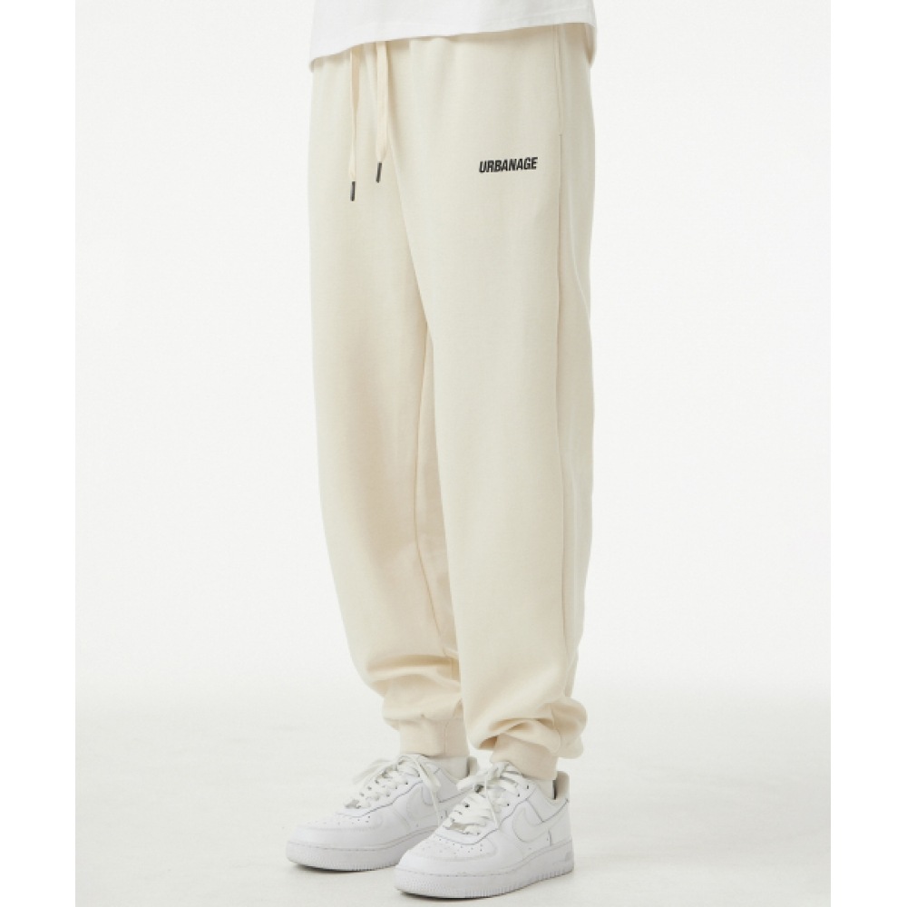 アーバネージベーシックジョガースウェットパンツ_クリーム