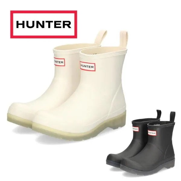 ハンター 長靴 レインブーツ HUNTER レディース 靴 プレイ ショート トランスルーセント ソール ブーツ WFS4001RMA 4001