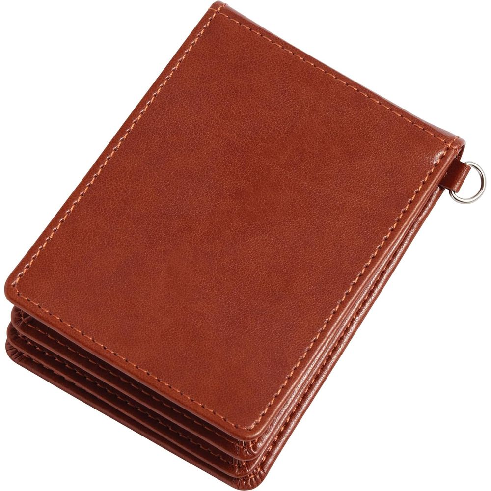 （まとめ買い）グロワール パスケース 縦型5面窓付 ブラウン GLP1167C [x3]