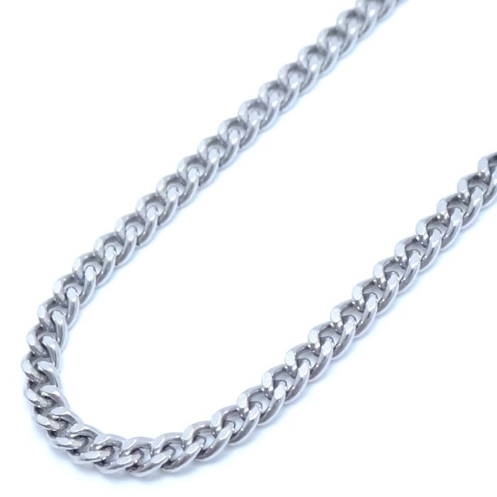 喜平ネックレス Pt850プラチナ 2面 シングル 43cm 6.2g/75693【中古】