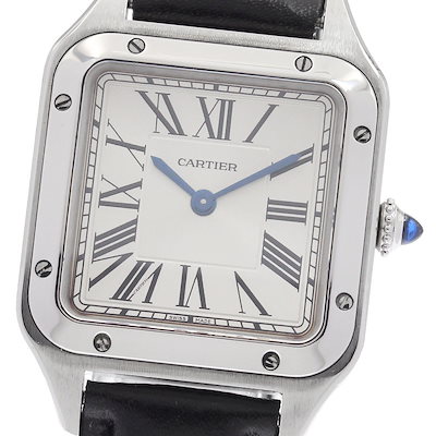 カルティエ CARTIER WSSA0023 サントスデュモン SM クォーツ レディース 保証書付き_963330【中古】