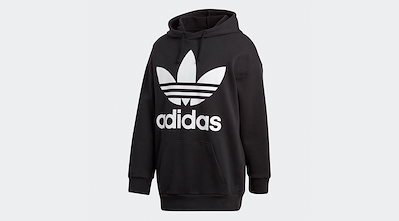 Qoo10] [ADIDAS] TREF OVER HOOD CW1246 BLACK