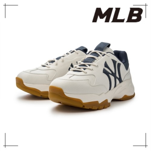 MLB公式正規品 スニーカー ビッグボール デニム ウィンドウ NY(Navy)