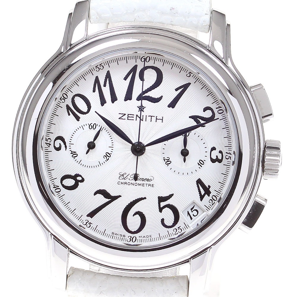 ゼニス ZENITH 03.1230.4002 クロノマスター エルプリメロ クロノグラフ 自動巻き ボーイズ 保証書付き_840185【中古】
