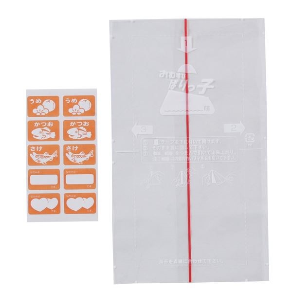 （まとめ）コンビニタイプ おむすびシート10P （おにぎり フィルム） [400個セット]