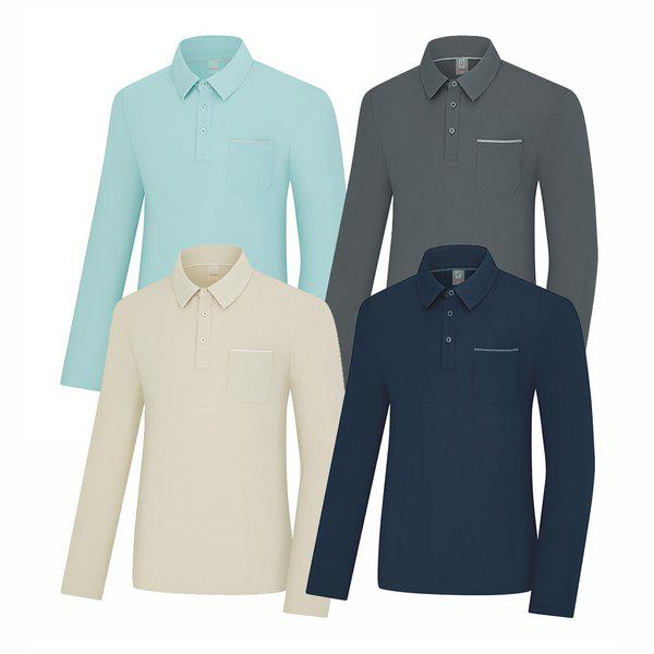 男性春コーデュロイ組織感カラーTシャツマリム（男）KWT0487M