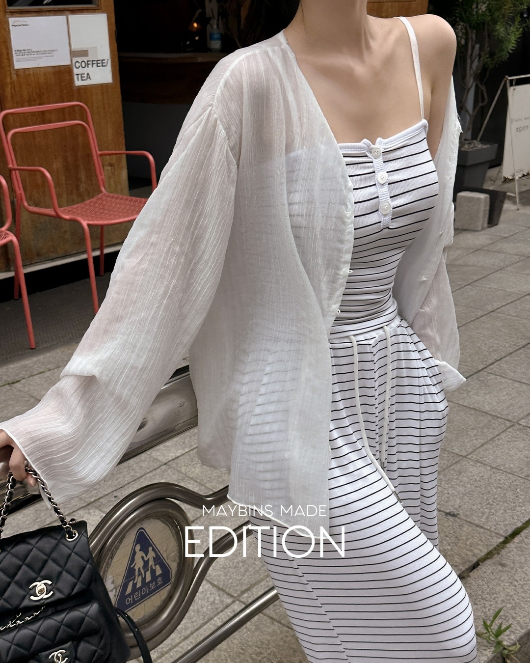 [MADE] ローズニーシースルーシャツ韓国ファッション レディース 5,633円