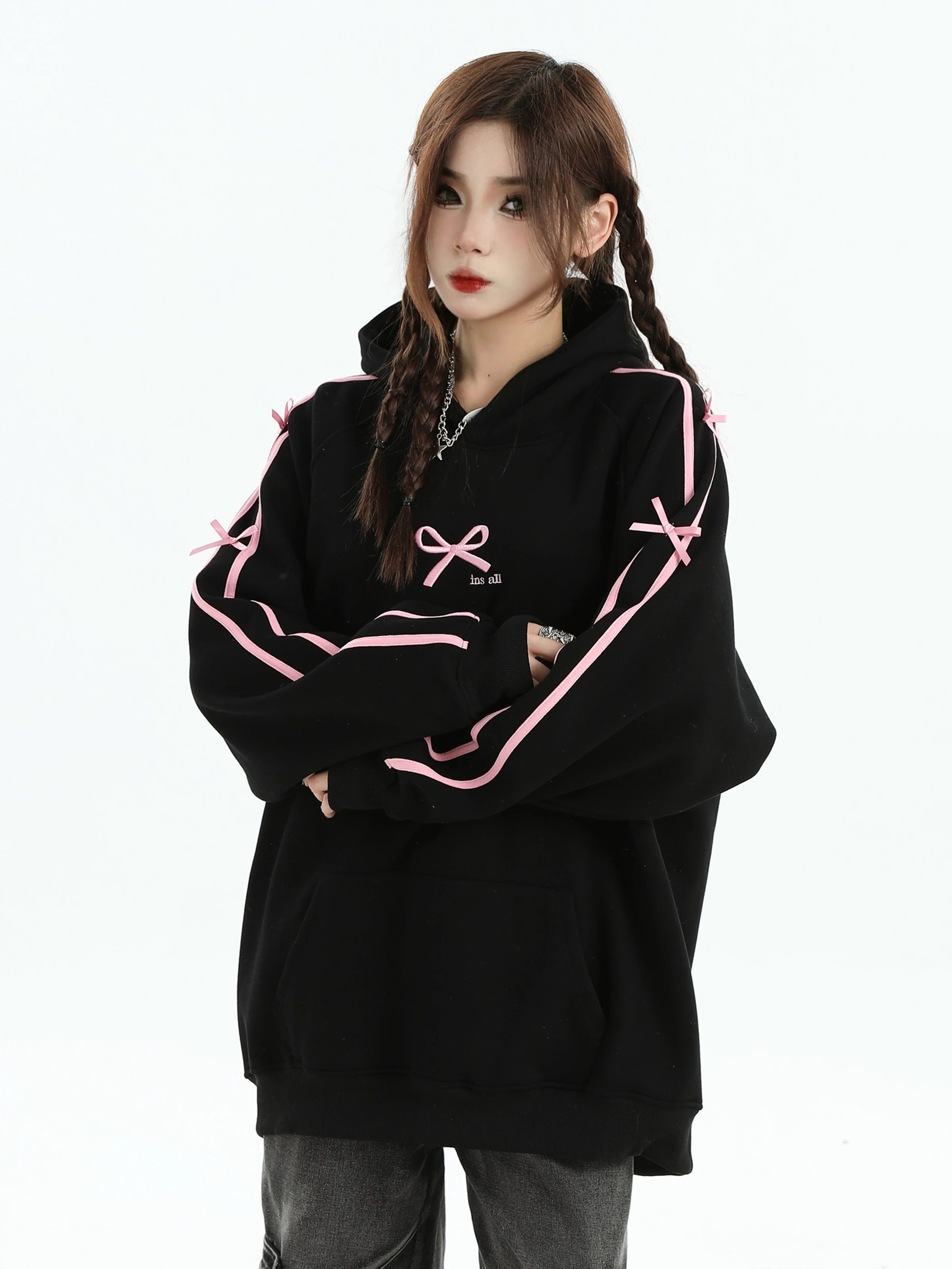 2025新入荷 かわいい レディース フード付きアウターフーディーブルゾン長袖シルエット羽織りトップスサイド冬カジュアルファッション系サイズお出かけフル丈トラック