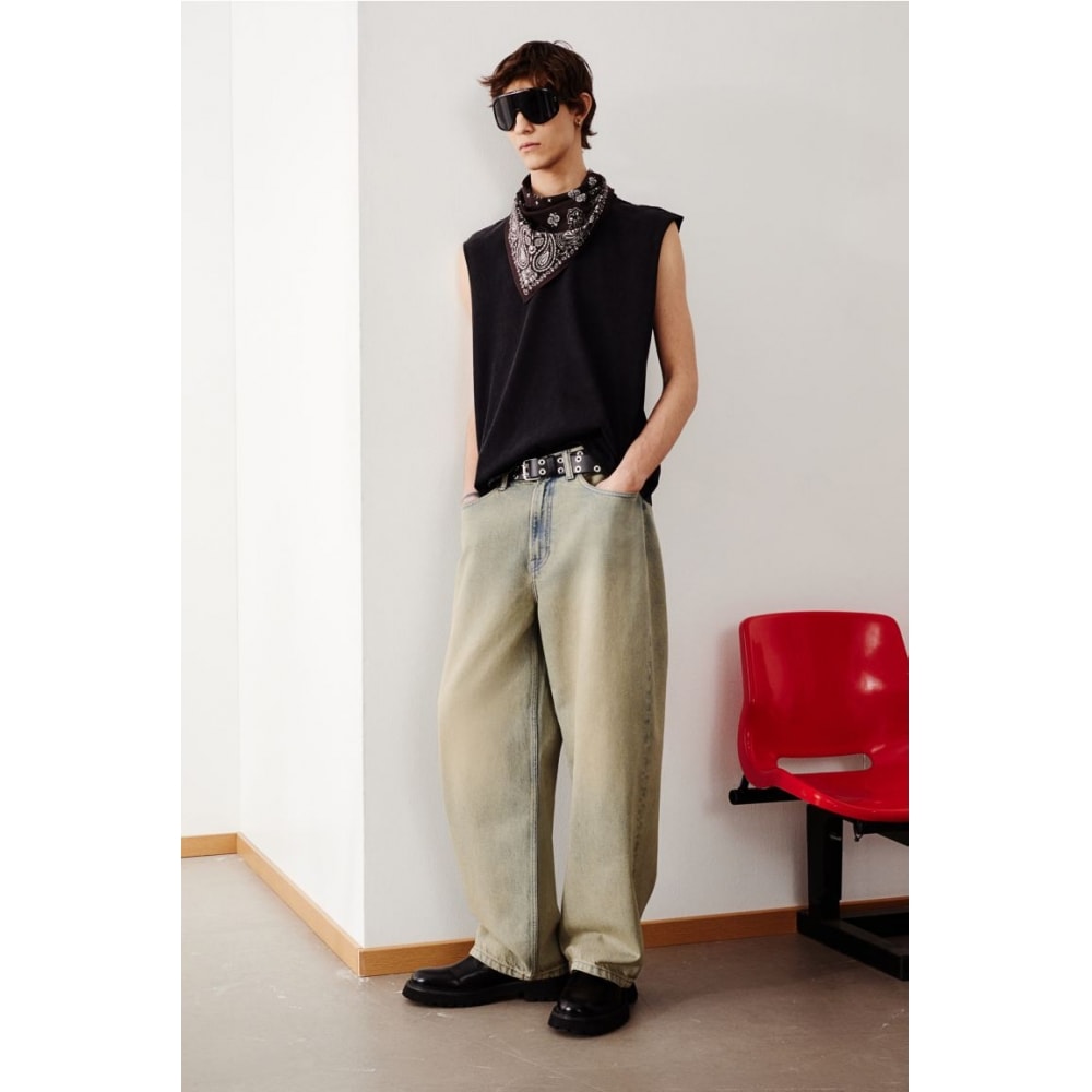 H&Mバギージーングレー