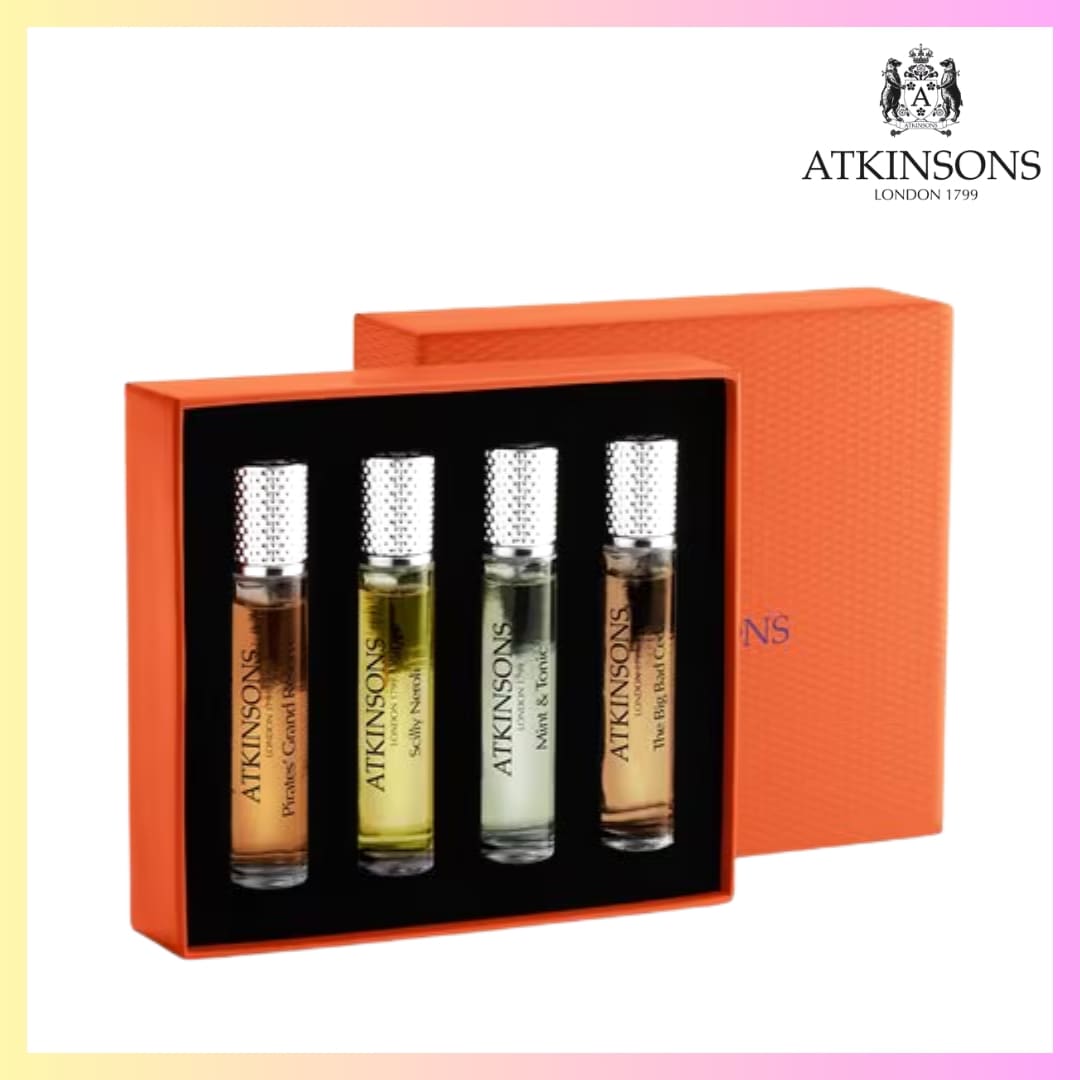 [ATKINSONS] GEMS OF THE EMPIRE 10ml X 4ea + FREE OMAKE ミニ香水 ミニサイズ サンプルセット トラベルサイズ ミニ ボトル 香水