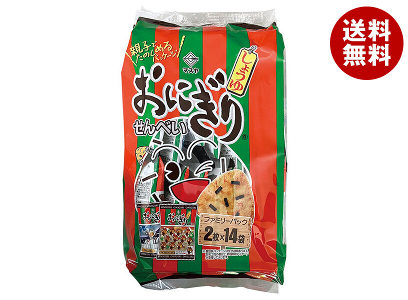 マスヤ おにぎりせんべい ファミリーパック (2枚＊14袋)＊14袋入