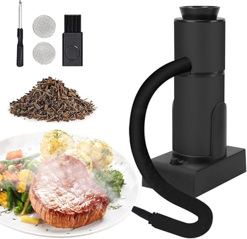 GoldenRiver 燻製器 スモーカー 料理 家庭用 自宅 屋外用 ポータブル スモーク風味 スモーク 調理木製チップ 燻製キット カクテル 小型 冷燻 スモーキングガン 肉 サーモン 酒の肴 ス