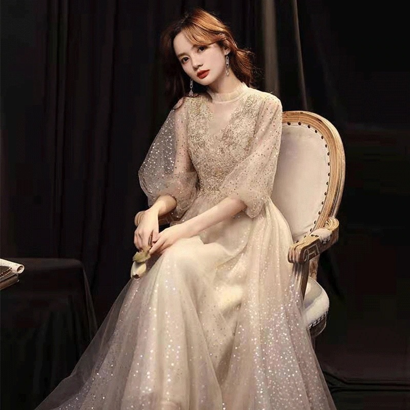 【高.品.質】2025 新作 高級感 気質 ワンピース 結婚式 ドレス 花嫁ロングドレス 結婚式ワンピース 韓国ファッション パーティードレス ウェディングドレス 白119 2025福袋