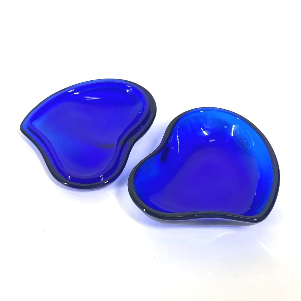 小物入れ 74725821 ハート ボックス ハート型 インテリア ボックス BOX ガラス ブルー