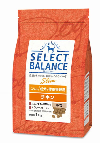 他サイト： スリム チキン 小粒 成犬の体重管理 ドライ 1kg［賞味：2025/12］の商品画像