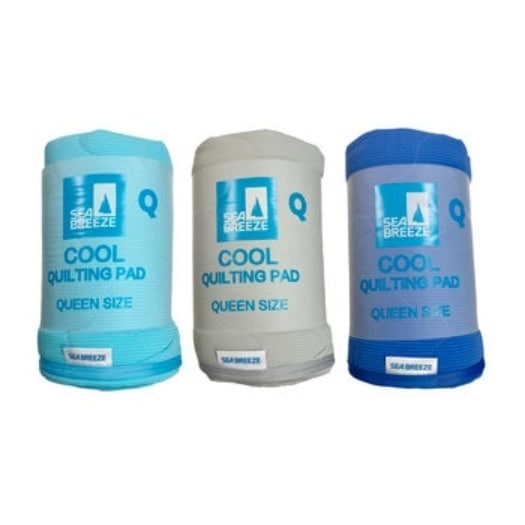 【倉庫直送】　シーブリーズ 接触冷感 敷きパッド クイーンサイズ 160cm x 205cm