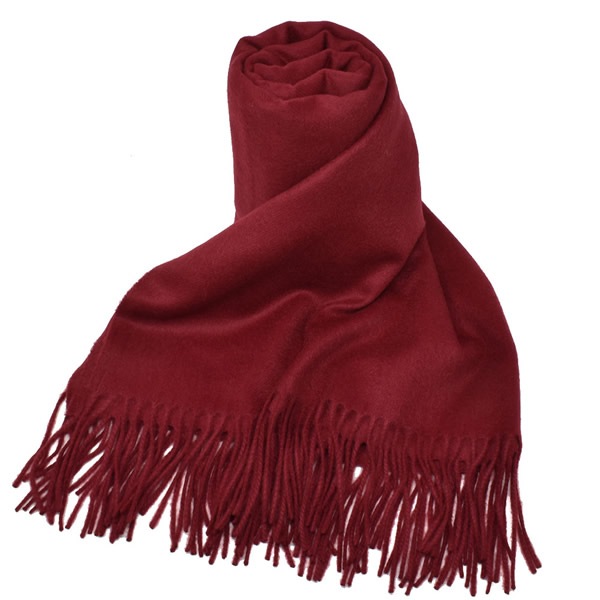 マフラー WA000056SE7234 WA56 大判 マフラー ストール 無地 カシミア100％ メンズ レディース Merlot レッド