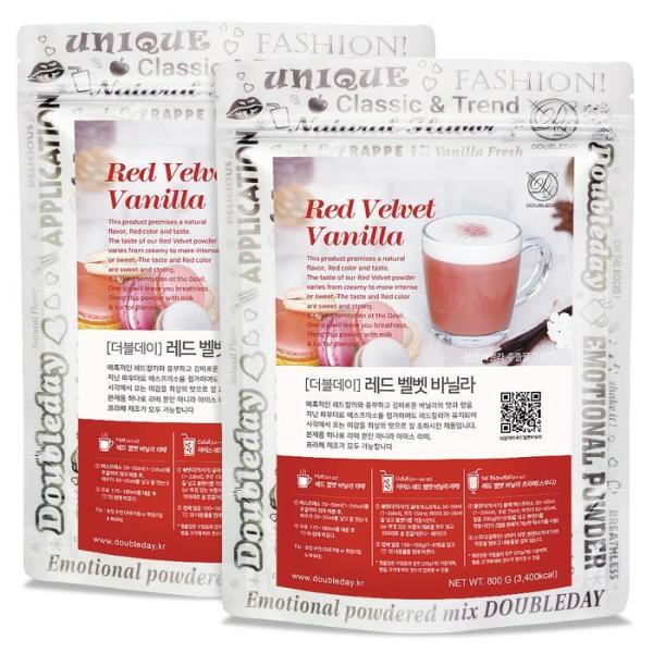 ダブルデー レッド ベルベット バニラ ラテ パウダー 800G 2個