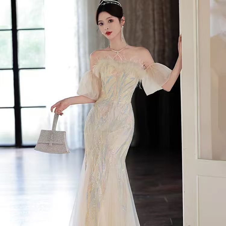 パーティードレス ウェディングドレス 新作 高級感 ロングワンピース 結婚式 花嫁 成人式 お呼ばれ ウェディング 演奏会 二次会 前撮り ワンピース ロングドレス