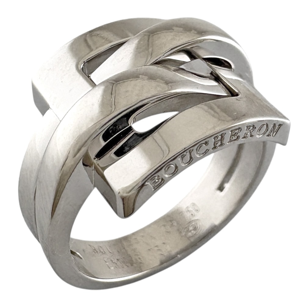 ブシュロン デシュネ リング 指輪 11.5号 18金 K18ホワイトゴールド Boucheron 中古 美品