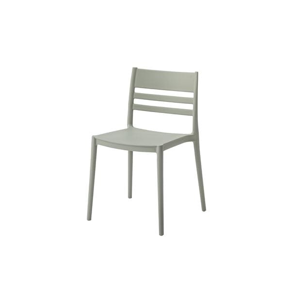 スタッキングチェア ライトグレー 幅52奥行52.5高さ81座面高45.5cm 軽量 ポリプロピレン リビング
