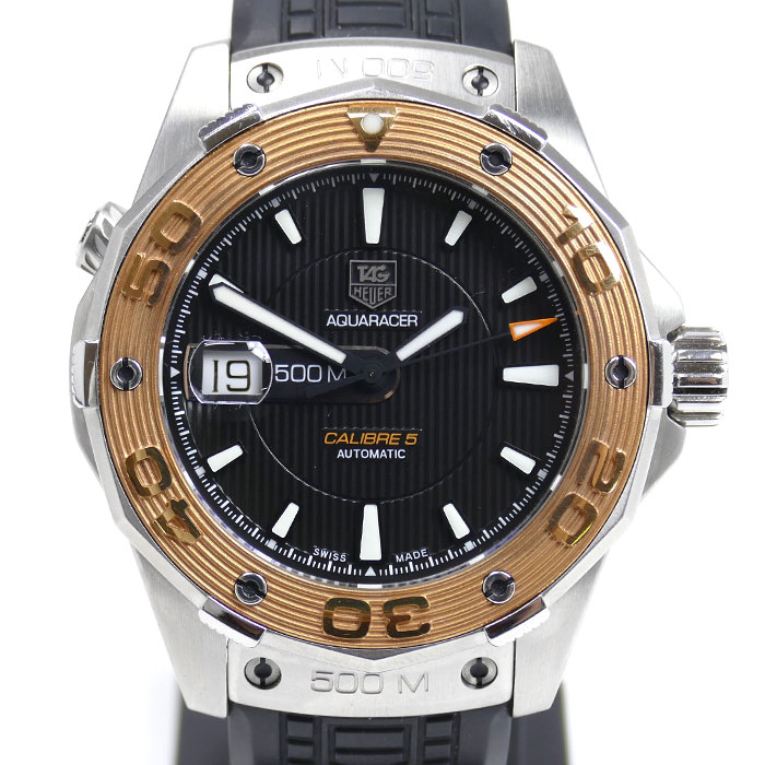 TAG HEUER タグホイヤー アクアレーサー キャリバー5 デイト 腕時計 自動巻き WAJ2150.FT6015 メンズ 中古