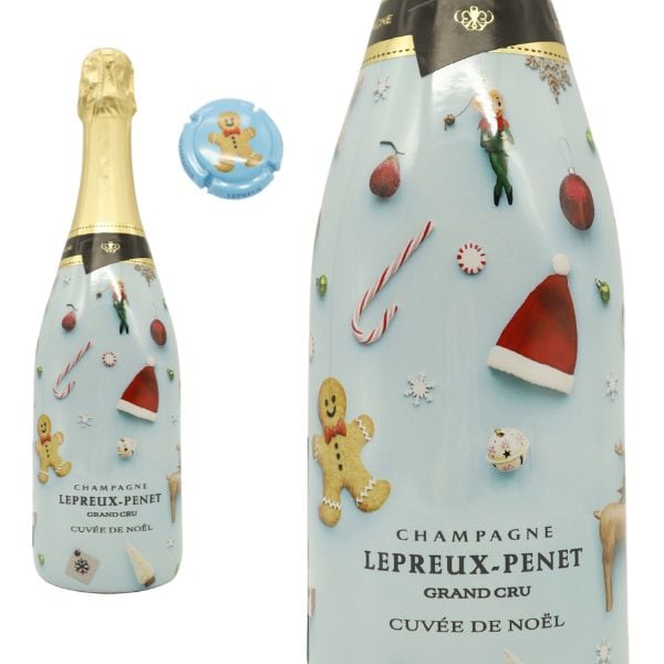 ルプルー プネ シャンパーニュ スクレ ド ビュル グラン クリュ 特級 ノエル ブリュット R.M生産者元詰 クリスマスデザイン 自然派