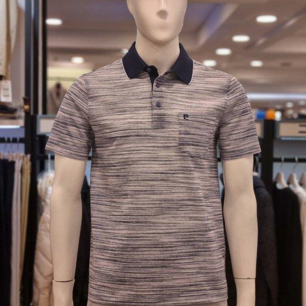 PQTS2403 よこえり スラブ プリント Tシャツ