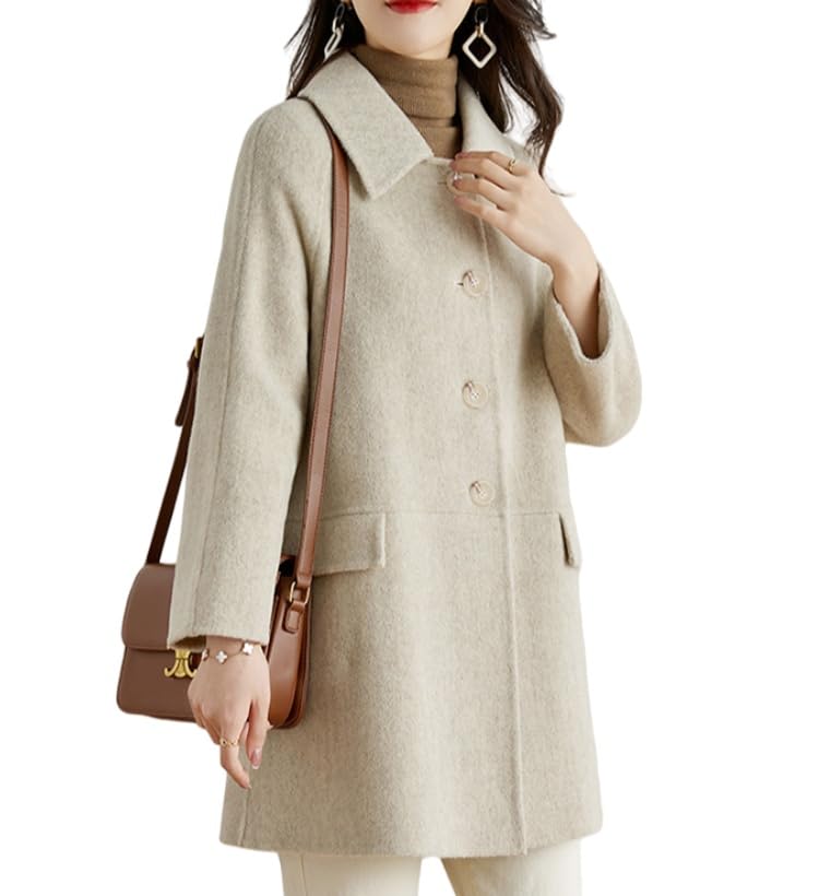チェスターコート コート レディース 秋冬 ショートコート チェスター コート アウター ジャケット ショート 大きいサイズ ミドル丈コート裹地付き ポケット付き 通勤 上品 シンプル無地