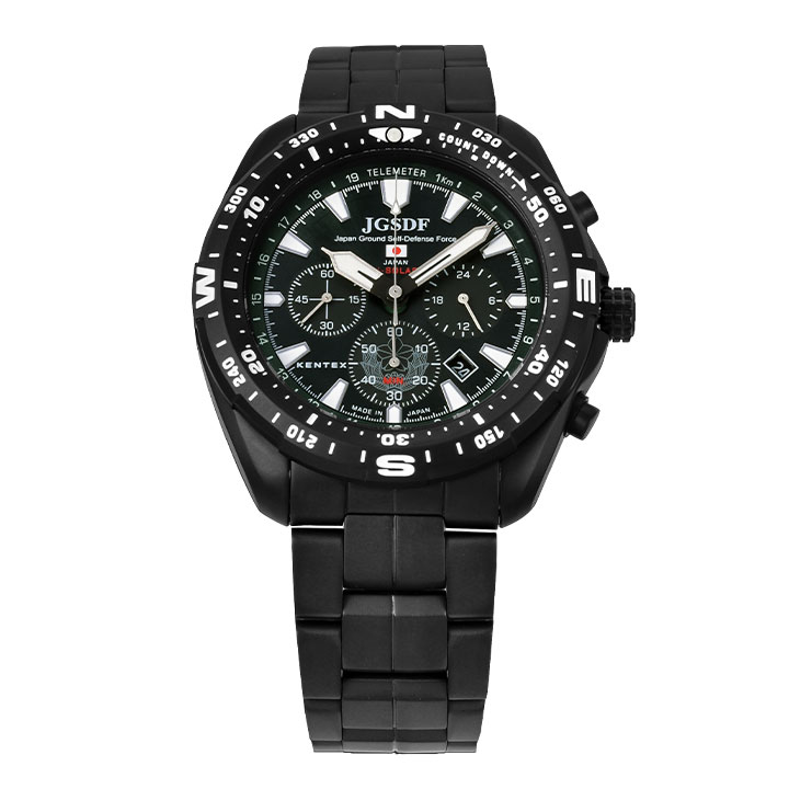 自衛隊 グッズ 陸自 陸上自衛隊 腕時計 クロノグラフ 100m 防水 ベルト 日本製 アナログ ミリタリーウォッチ 電池交換不要 ソーラーウォッチ メンズ 黒 26,126円