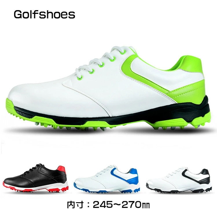 売切必至ゴルフシューズ メンズ スパイク付き ゴルフシューズ スパイクレス 大きいサイズ 4E 幅広い フィット感 天然皮革 ゴルフシューズ 軽量 動きやすい 防水性 耐久性 耐滑 練習場 ビジネス運 6,852円
