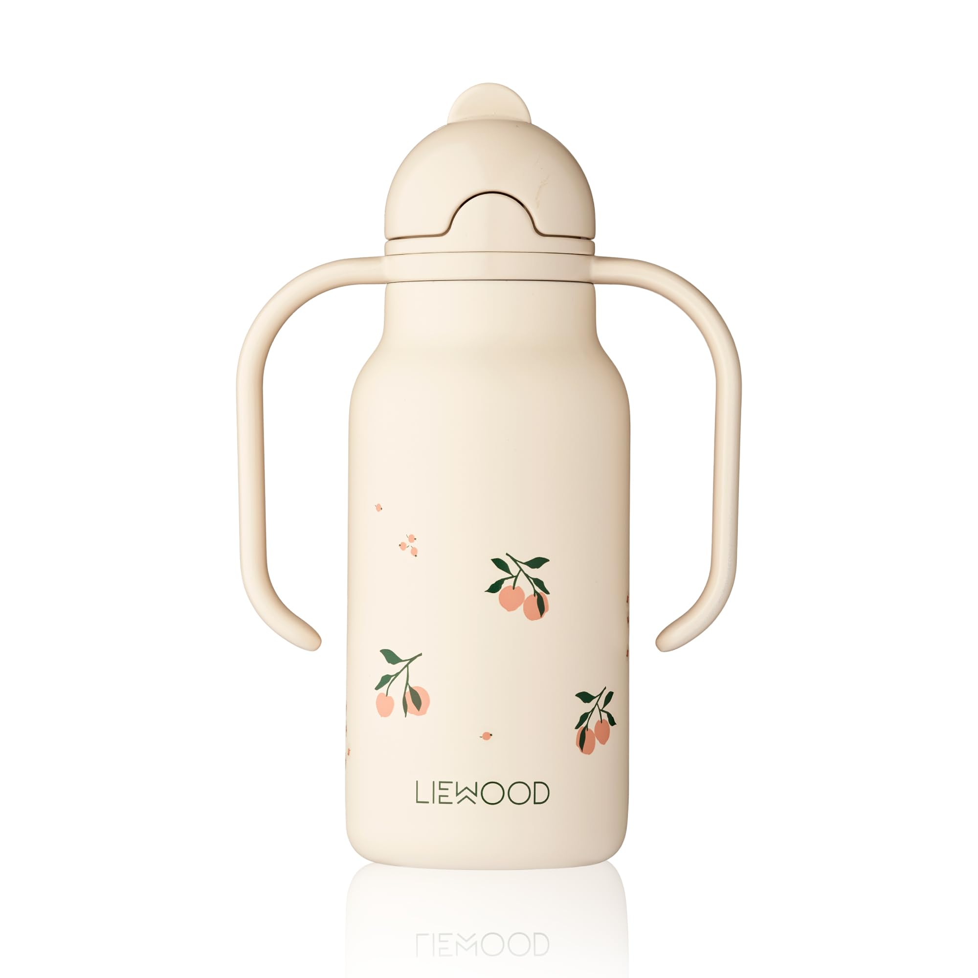 LIEWOOD(リーウッド) 水筒 子供 ストロー 保温 保冷 250ml 軽量 ステンレス 断熱 ドリンクボトル Kimmie Bottle Peach