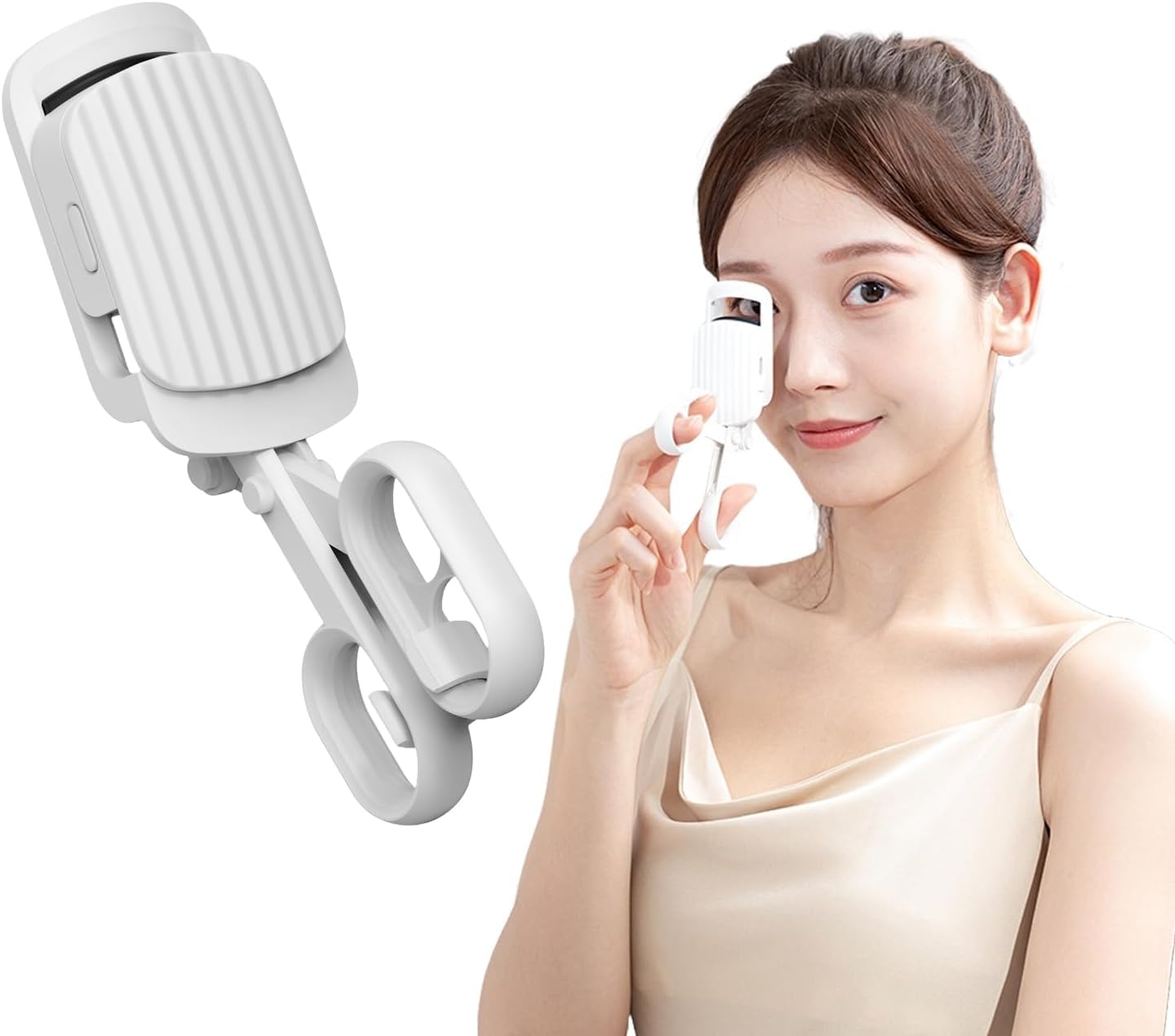 ホットビューラー USB充電式 まつげカーラー アイラッシュカーラー 長時間キープ 美しい目元 メイクアップ カーリング ツール 急速予熱 携帯便利 超軽量 初心者 誕生日 人気 プレゼント (ホワイ 5,746円