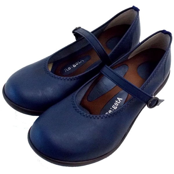 Re:getA リゲッタ レディース ワンストラップ ローヒール パンプス R-2361 カジュアル シューズ R2361-NVY レディース