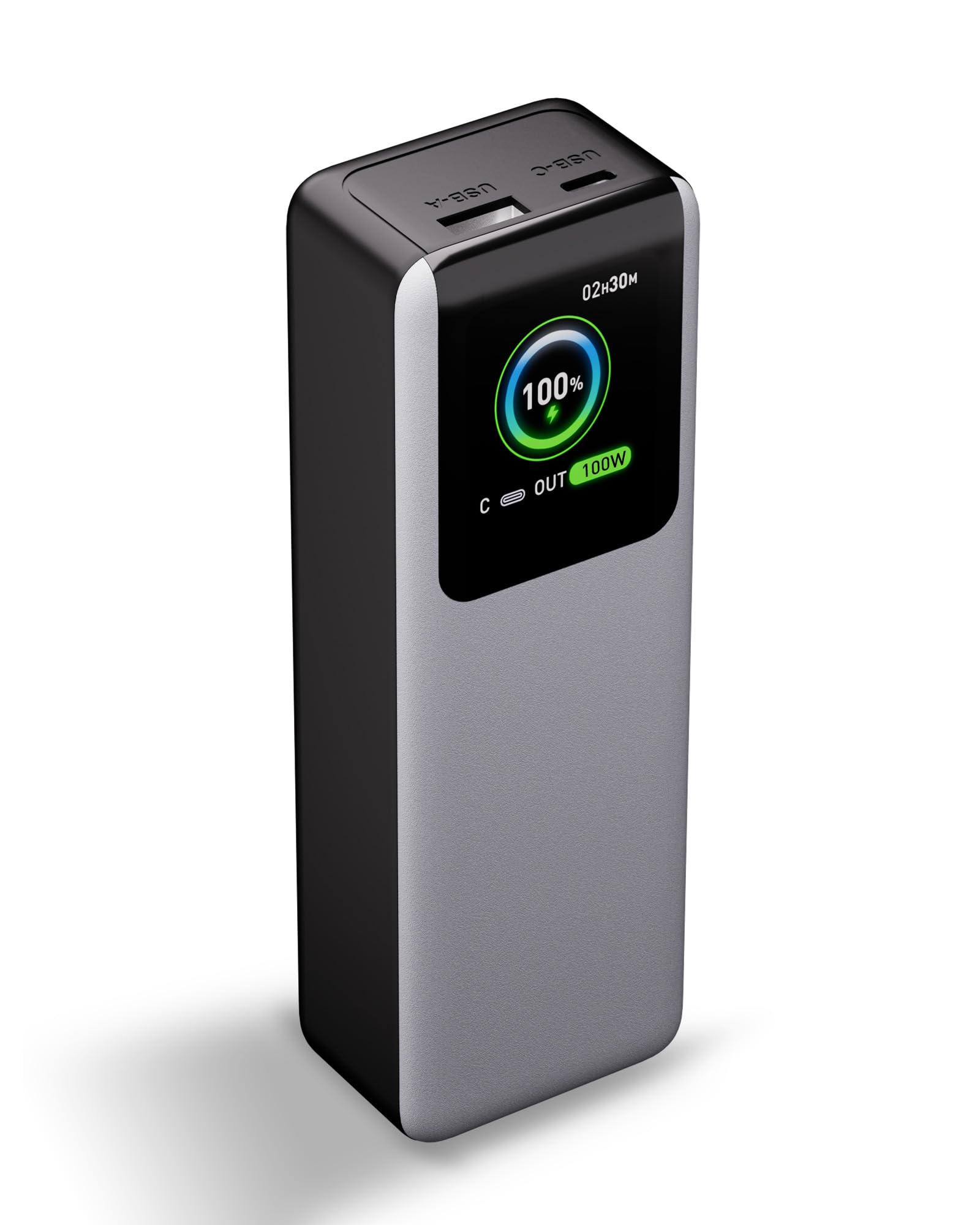 FUSSOP モバイルバッテリー 大容量 27000mah 急速充電 100W高出力 PD3.0 TFTディスプレイ 残量表示 多重安全保護 PSE認証済み パススルー機能付き I Phone/And