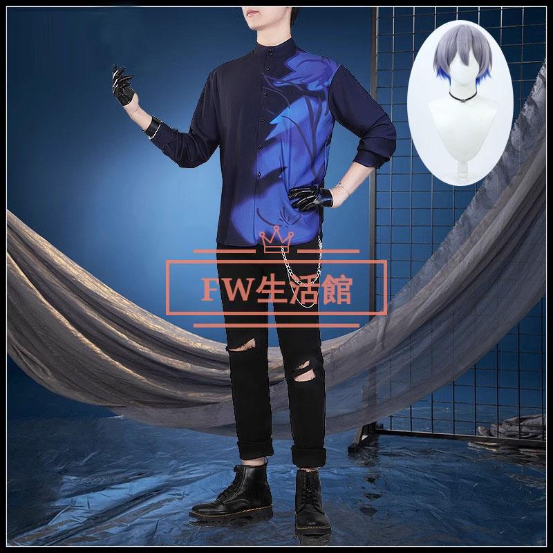 バーチャル YouTuber Vtuber 風 小柳ロウ 海の家 コスプレ衣装 ウィッグ ハロウィン 演出服 変装