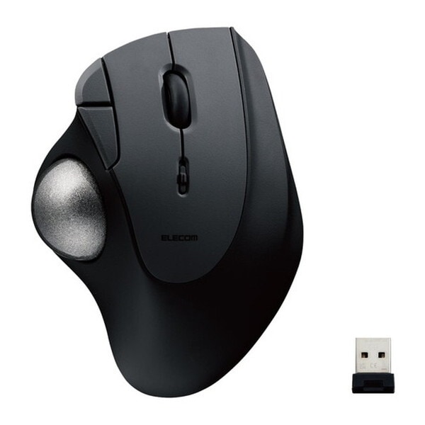 M-IT10DRBK ブラック [トラックボール マウス (無線 5ボタン 人工ルビーユニット エルゴノミクス IST)] メーカー直送