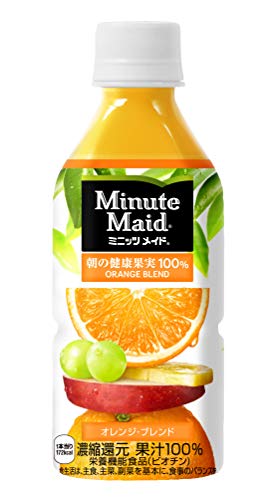コカ・コーラ ミニッツメイド 朝の健康果実 オレンジブレンド 果汁100% 350mlPET×24本