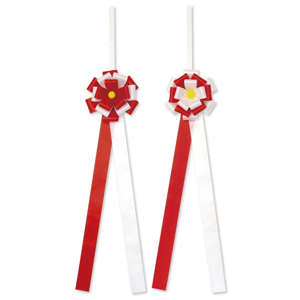 （まとめ買い）ササガワ テープカット用花型リボン 式典用品 花径130mm 3組入 35-7087 [x3] 11,883円